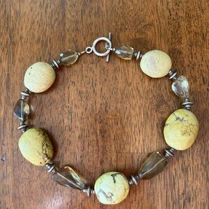 Yellow Turquoise and Citrine Necklace